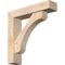 Ekena Millwork Legacy Block Smooth Bracket w/ Offset Brace, Douglas Fir, 5 1/2"W x 24"D x 24"H BKT0604X24X24LEC05SDF - alternate 1